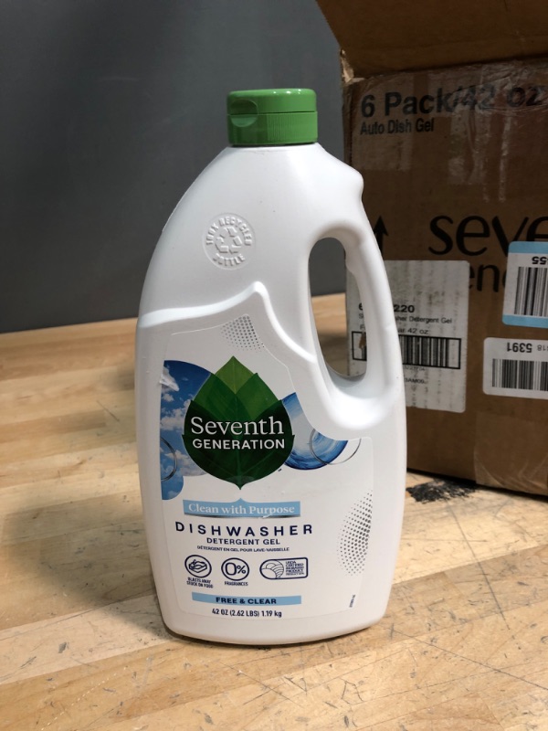 Photo 2 of ***NEW**
Seventh Generation Free and Clear Automatic Dishwasher Gel, 42 Ounce - 6 PACK
