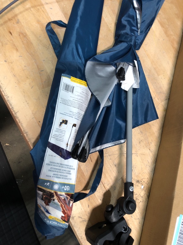 Photo 4 of ***USED DENTED UMBRELLA   SEE PHOTOS***

Sport-Brella Versa-Brella SPF 50+ Adjustable Umbrella with Universal Clamp Regular Midnight Blue