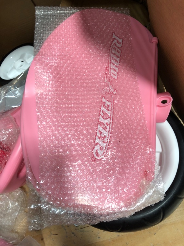 Photo 1 of ***USED OPEN BOX MAYBE MISSING HARDWARE***

Radio Flyer Pink Rider Trike, Outdoor Toddler Tricycle, Ages 3-5 