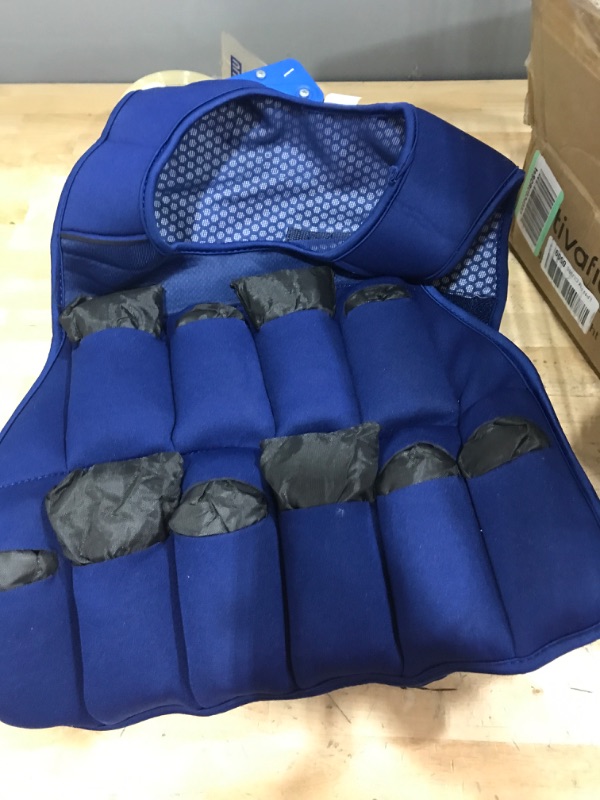 Photo 1 of ****USED***
adjustable weight vest- BLUE 22lbs