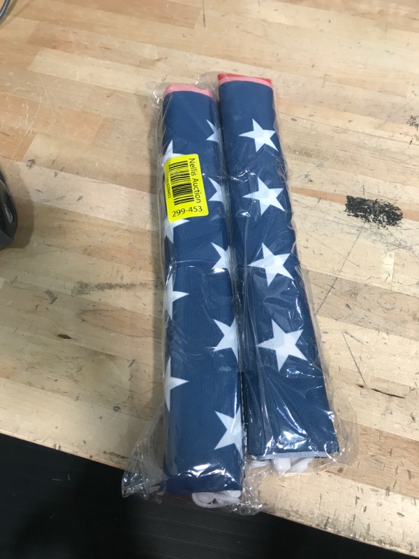 Photo 2 of ***2PACK FLAG SET***

4th of July Decorations - Hanging American Flag Banners Stars and Stripes Porch Sign - Patriotic Decor Party Supplies for July Fourth Memorial Day Independence Day Veterans Day Hanging Banner - Red White Blue Multi