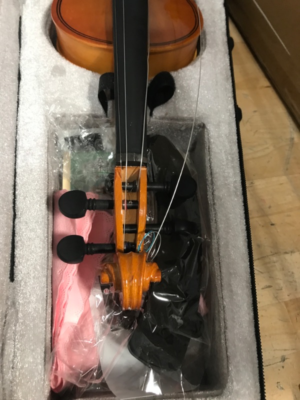 Photo 4 of *****STRINGS LOOSE AND UNATTACHED**** SEE PHOTOS****


DEBEIJIN Violin for Kids Adults Beginners - Premium Handcrafted Kids Violin - Ready To Play 1/4 Violin - Beginner Student Violin