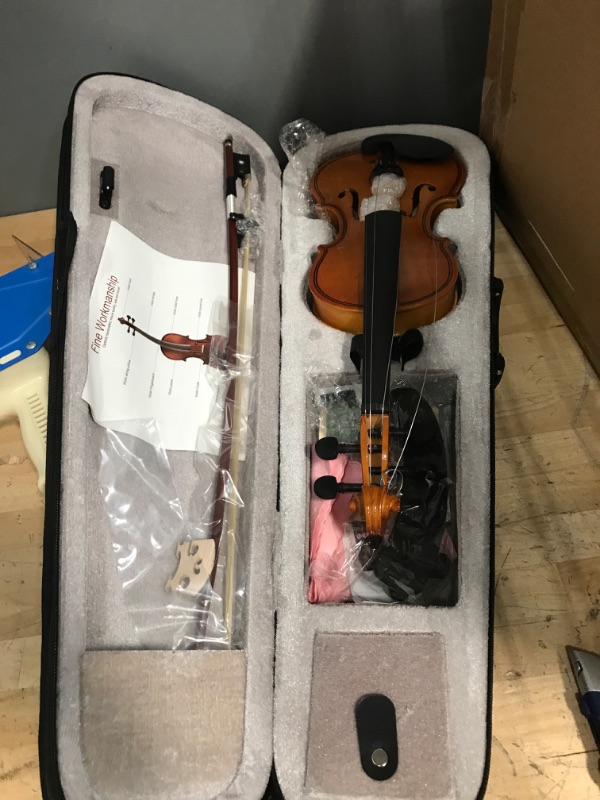 Photo 2 of *****STRINGS LOOSE AND UNATTACHED**** SEE PHOTOS****


DEBEIJIN Violin for Kids Adults Beginners - Premium Handcrafted Kids Violin - Ready To Play 1/4 Violin - Beginner Student Violin