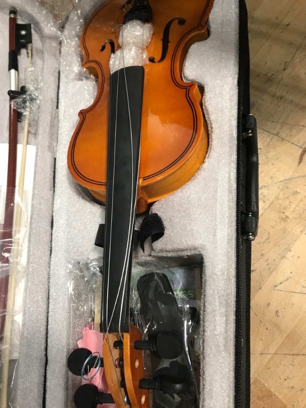 Photo 5 of *****STRINGS LOOSE AND UNATTACHED**** SEE PHOTOS****


DEBEIJIN Violin for Kids Adults Beginners - Premium Handcrafted Kids Violin - Ready To Play 1/4 Violin - Beginner Student Violin