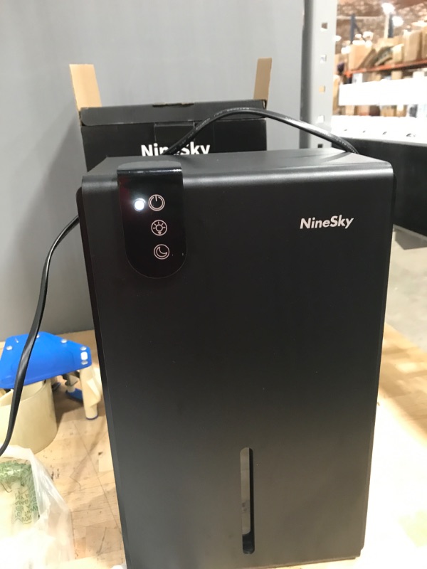 Photo 6 of ***NEW TESTED**** FUNCTIONAL***
NineSky Dehumidifier for Home, 85 OZ Water Tank, (800 sq.ft) Dehumidifiers for Bathroom, Bedroom with Auto Shut Off, 7 Colors LED Light(Black)