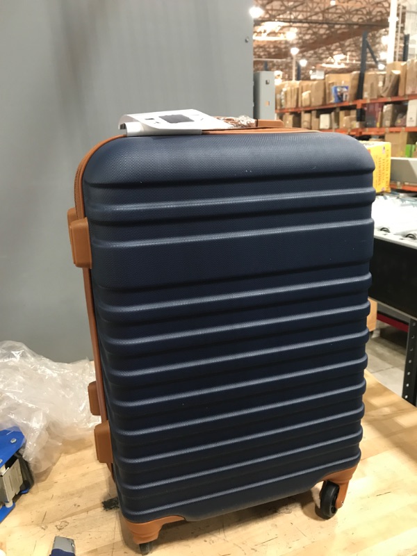 Photo 2 of ****20" CARRY ON LUGGAGE ONLY*****  ONLY 20" LUGGAGE AND SIDE BAG****
Coolife Luggage Sets Suitcase  Luggage Carry On Hardside Luggage with TSA Lock Spinner Wheels (Navy, S(20in)_carry on) Navy S(20in)_carry on