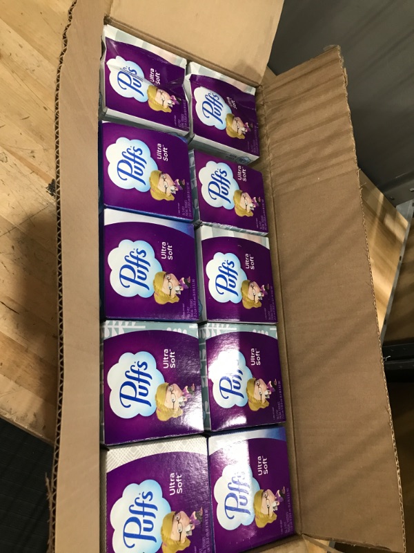 Photo 1 of ****NEW**** TWO DAMAGED BOXES*** SEE PHOTOS***

Puff Ultra Soft Non-Lotion 2-Ply Facial Tissues (10 Boxes), Puff Ultra Soft Tissues Box (56 Tissues/Box)
