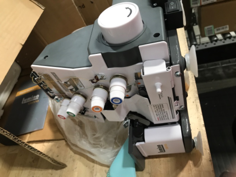 Photo 1 of ****USED** TESTED****
Lumina Sienna, 3-4 Thread Serger With Adjustable Stitch Length, Heavy-Duty, Durable Metal Frame Overlock Machine, Strong And Tough Serger, Included Accessories