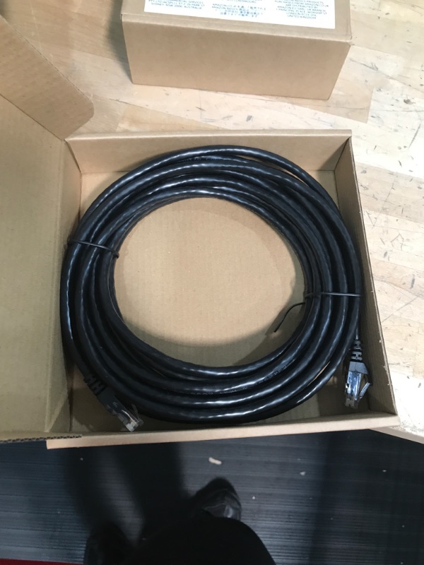 Photo 2 of Amazon Basics RJ45 Cat-6 Gigabit Ethernet Patch Internet Cable - 25 Foot & RJ45 Cat-6 Gigabit Ethernet Patch Internet Cable - 50 Foot