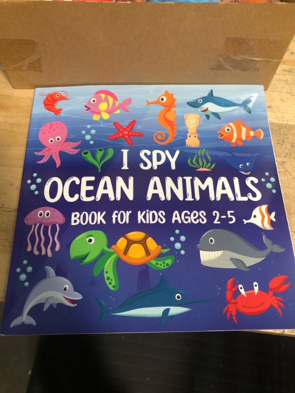 Photo 3 of *****TOY & COLORING BOOK BUNDLE**** SEE PHOTOS

Amazon Basics Cartoon Race Car Toys, 2 Pack, Red/Yellow  + I Spy Ocean Animals With My Little Eyes For Kids Ages 2-5: A Fun I Spy Book For Kids With Ocean Animals COLORING BOOK