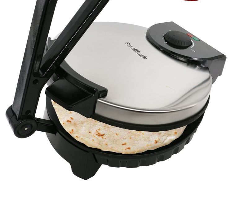 Photo 1 of *** TESTED*** ****USED ***
10inch Roti Maker by StarBlue - The automatic Stainless Steel Non-Stick Electric machine to make Indian style Chapati, Tortilla, Roti AC 110V 50/60Hz 1200W