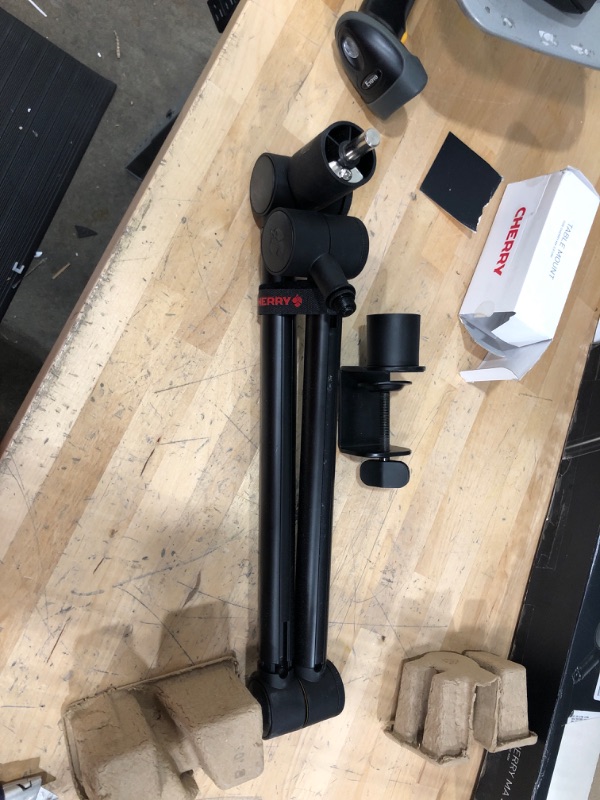 Photo 1 of ****USED *** ***OPEN BOX MAY BE MISSING HARDWARE*****

CHERRY MA 3.0 UNI Premium Microphone Arm Stand. Adjustable and Universal Mic. Made of Aluminum with Desk Clamp, Versatile Mounting perfect for Podcast, Streaming, Gaming or Office
