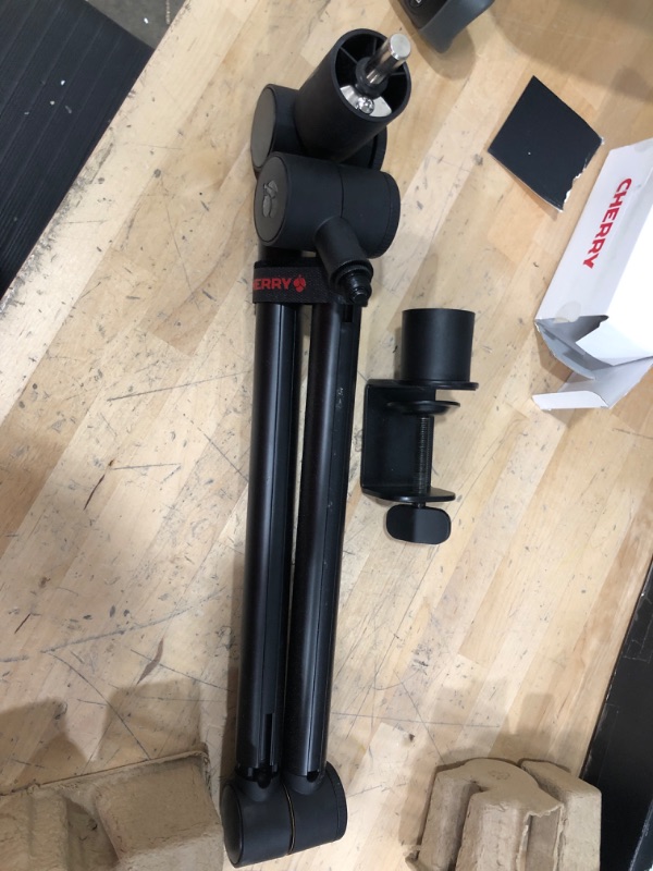 Photo 1 of ****USED *** ***OPEN BOX MAY BE MISSING HARDWARE*****

CHERRY MA 3.0 UNI Premium Microphone Arm Stand. Adjustable and Universal Mic. Made of Aluminum with Desk Clamp, Versatile Mounting perfect for Podcast, Streaming, Gaming or Office