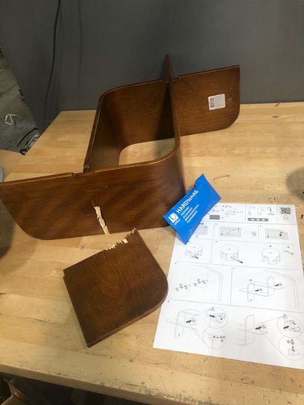 Photo 1 of ***MAJOR DAMAGE SEE PHOTOS****
Umbra Montage Wall Shelf Light Walnut