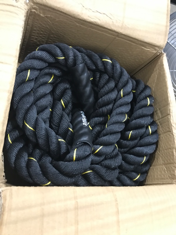 Photo 2 of Amazon Basics Battle Exercise Training Rope - 30/40/50 Foot Lengths, 1.5/2 Inch Widths
