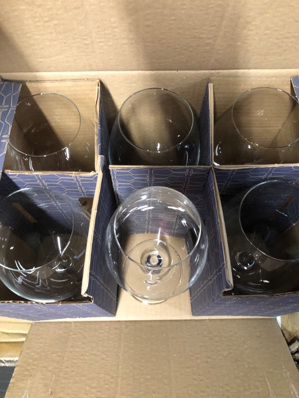Photo 2 of  Wine Glasses Set of 6, Crystal Glass with Stem
