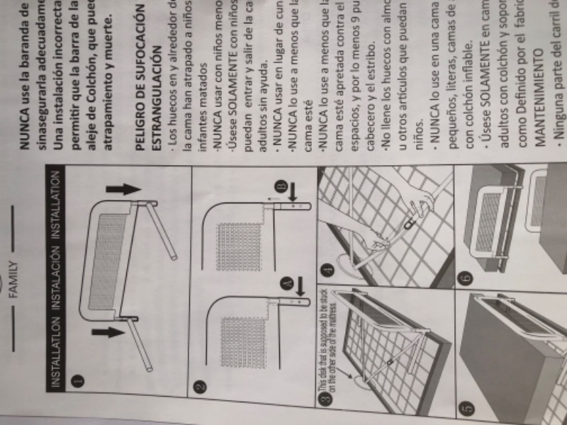 Photo 1 of Dream On Me Lightweight Mesh Security Adjustable Bed Rail  Black 32.5L x 14.5W x 15H inches