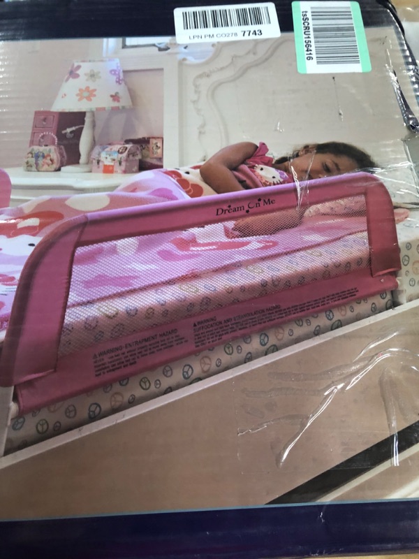 Photo 3 of Dream On Me Lightweight Mesh Security Adjustable Bed Rail for Toddler with Breathable Mesh Fabric in Jungle Print