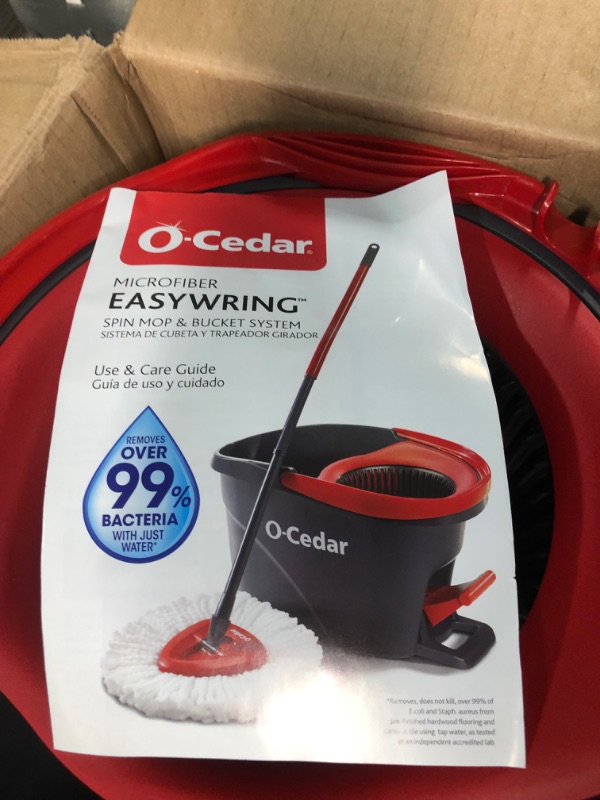 Photo 3 of 
O-Cedar EasyWring Microfiber Spin Mop and Bucket Cleaning System