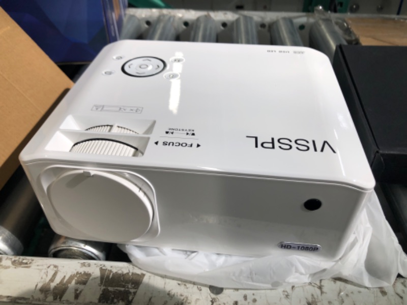 Photo 3 of ***see notes***[Electric Focus] Projector with WiFi and Bluetooth, 6D/4P Keystone 15000L VISSPL 5G Native 1080P Projector 4K Support