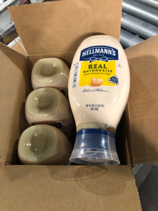 Photo 2 of * best by date 11/04/23 *
Hellmann's Real Mayonnaise Real Mayo Squeeze Bottle Pack of 6 For a Creamy Sandwich Spread 