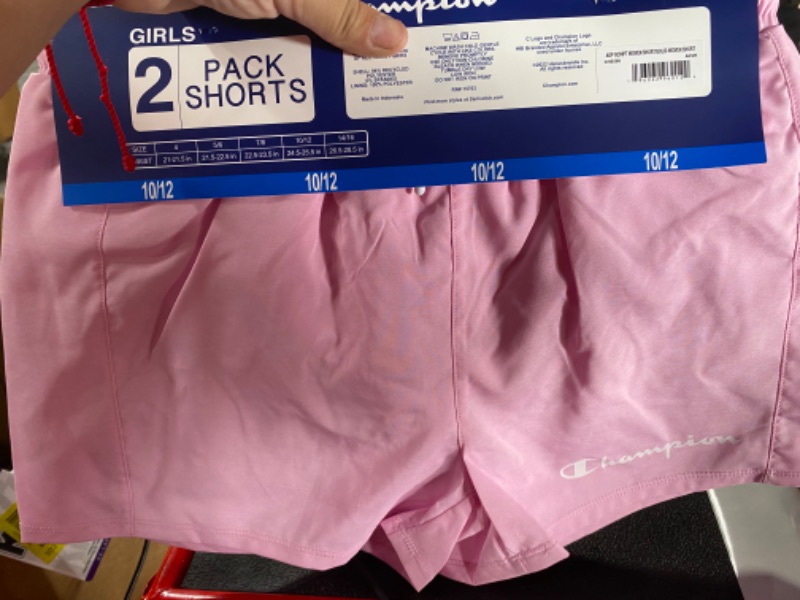 Photo 3 of Champion Girls 2-Pack AOP Script Lightweight and Stylish Woven Short with Drawco