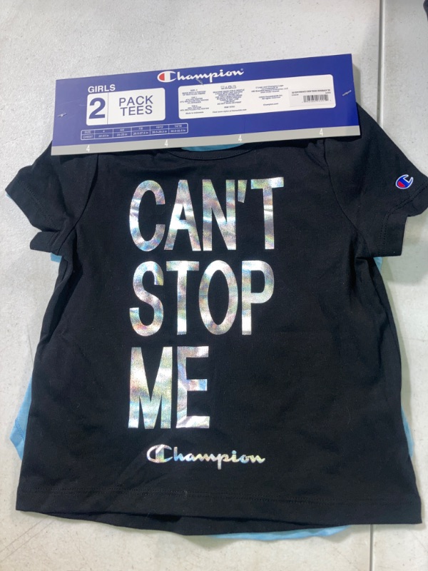Photo 1 of Champion Girls Shirt All Day Performance Short Sleeve SIZE 4
