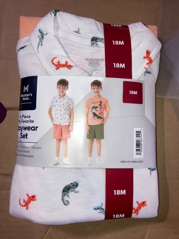 Photo 1 of Member's Mark Boy's 4-Piece My Favorite Mix & Match Playwear Set 18M 