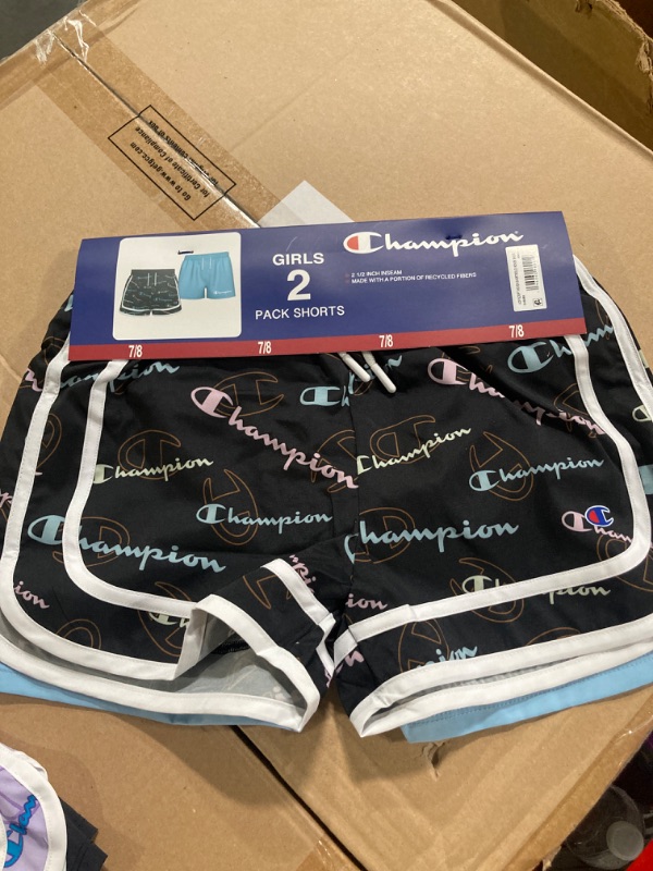 Photo 1 of Champion Girl's 2.5" Black/Blue 2-Pack 7/8