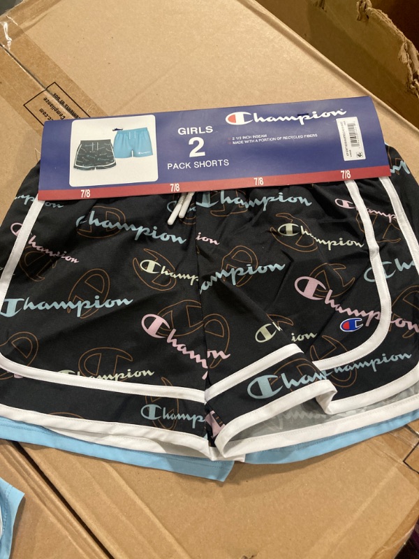 Photo 1 of Champion Girl's 2.5" Black/Blue 2-Pack 7/8