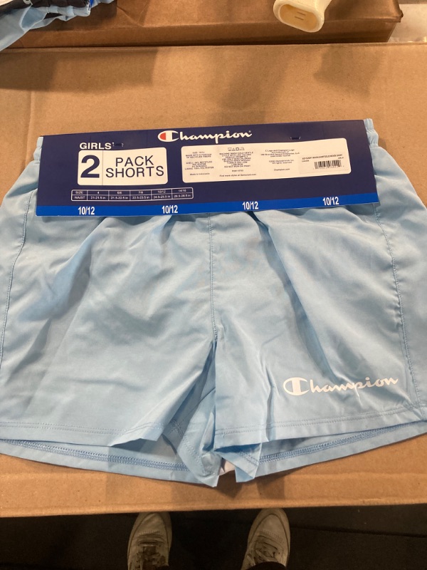 Photo 2 of Champion Girls' 2 Pack Active Stretch Comfort Shorts 10/12
