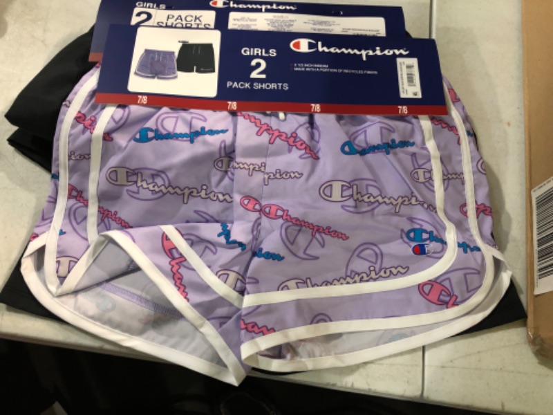 Photo 1 of Champion Girls' 2 Pack Active Stretch Comfort Shorts