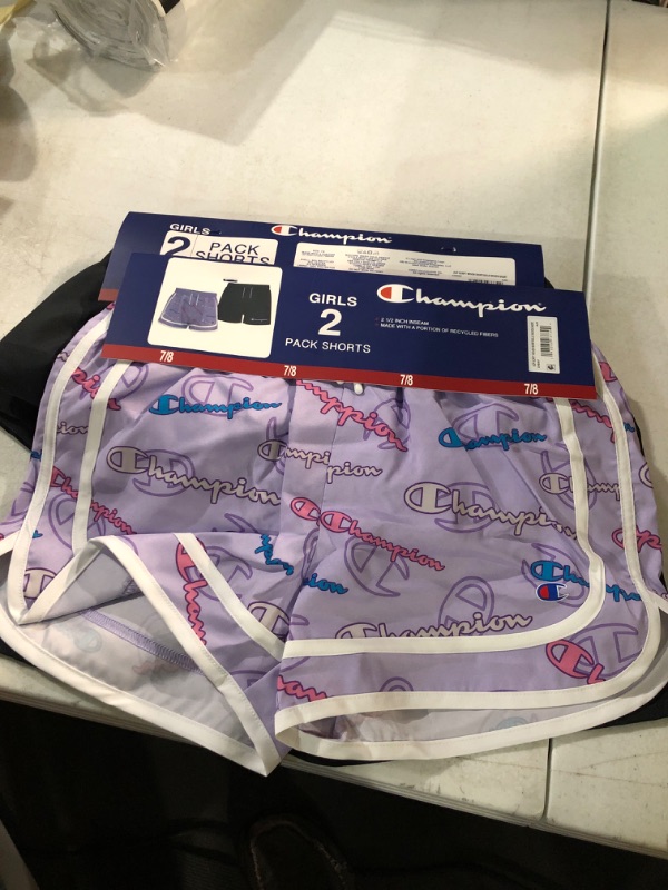 Photo 1 of Champion Girls' 2 Pack Active Stretch Comfort Shorts