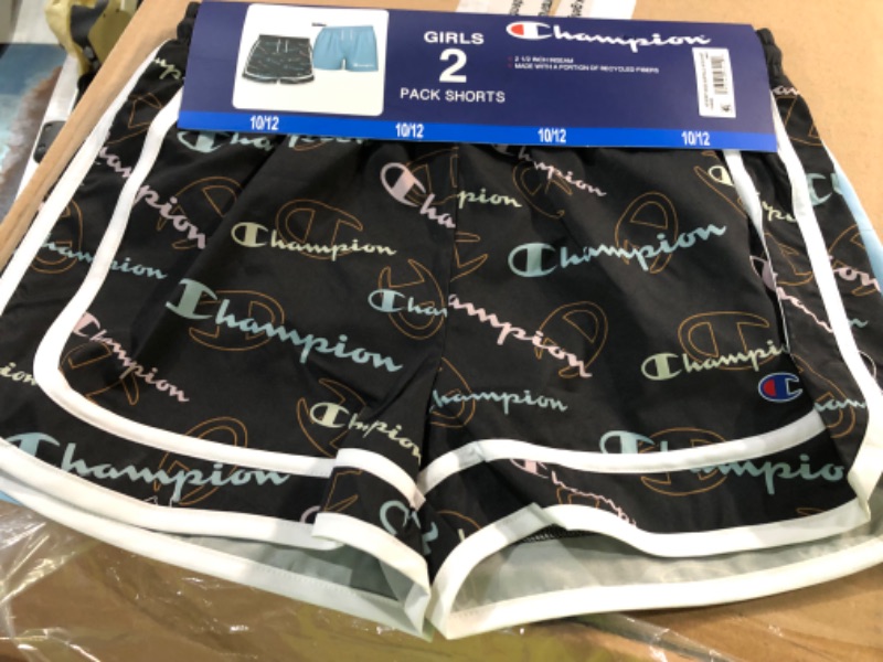 Photo 2 of Champion Girls' 2 Pack Active Stretch Comfort Shorts 10/12