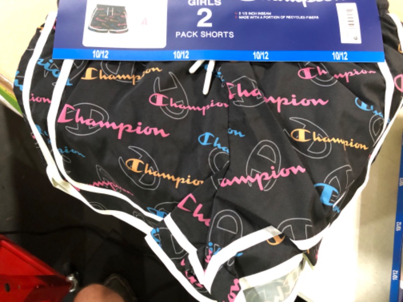 Photo 1 of Champion Girls' 2 Pack Active Stretch Comfort Shorts 10/12