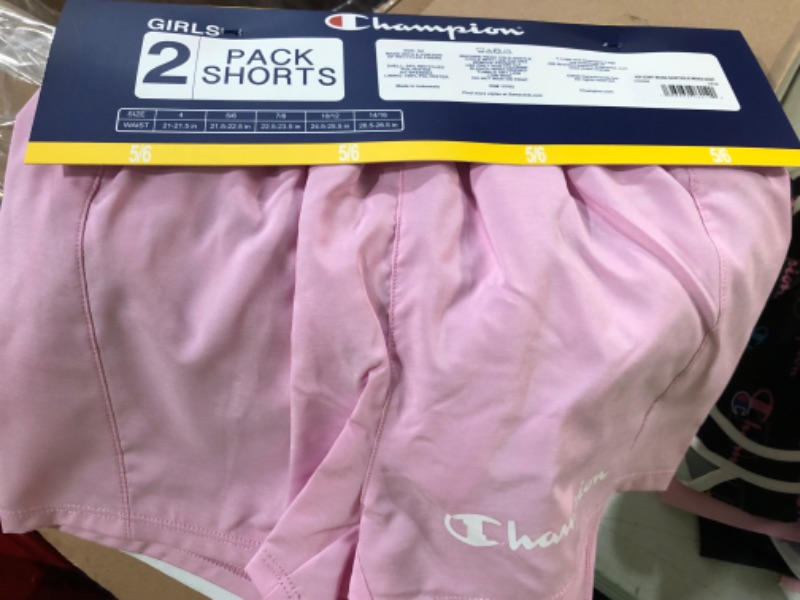 Photo 2 of Champion Girls' 2 Pack Active Stretch Comfort Shorts 5/6