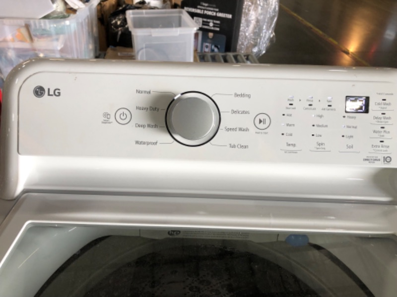 Photo 4 of LG ColdWash 5-cu ft High Efficiency Impeller Top-Load Washer (White) ENERGY STAR