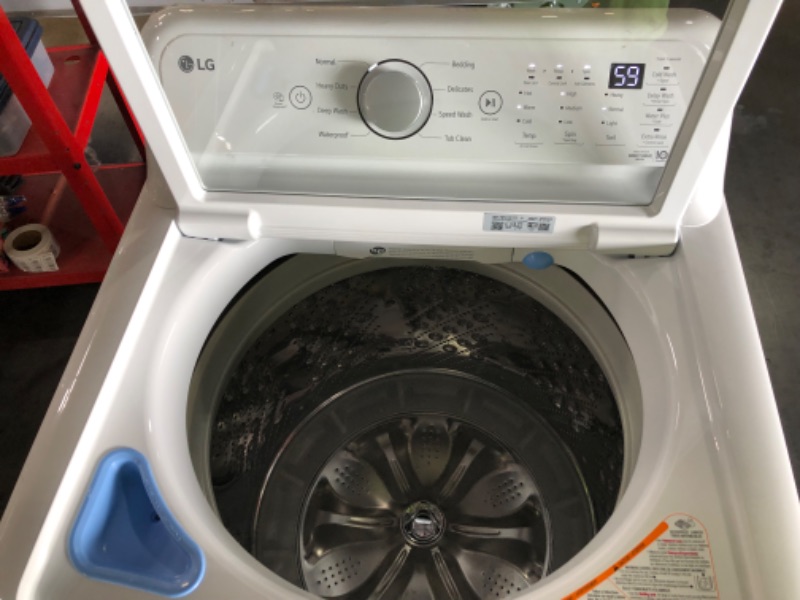 Photo 3 of LG ColdWash 5-cu ft High Efficiency Impeller Top-Load Washer (White) ENERGY STAR