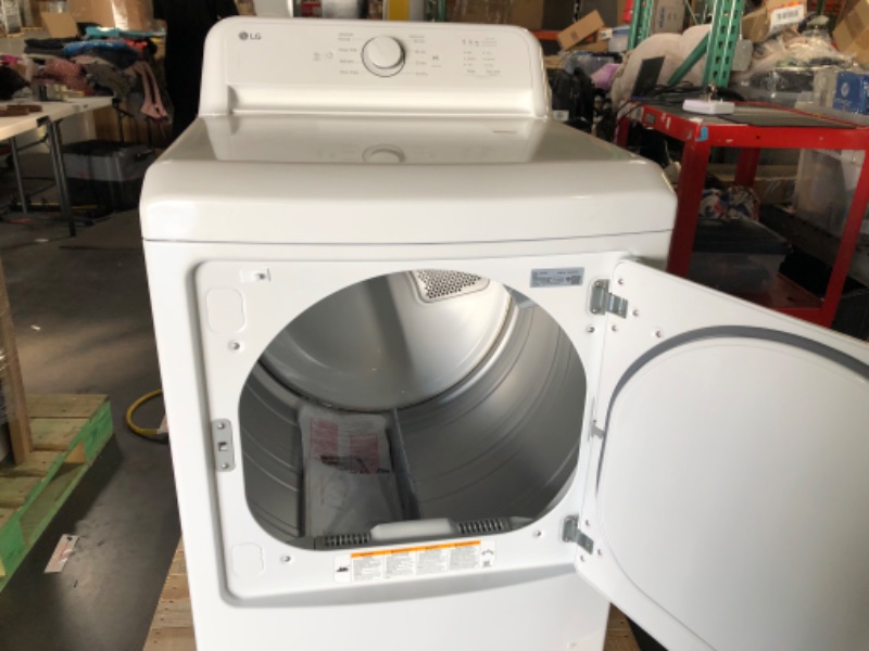 Photo 3 of LG 7.3-cu ft Electric Dryer (White) ENERGY STAR
