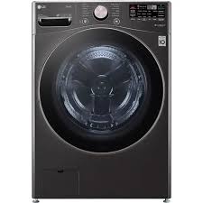 Photo 1 of LG TurboWash 360 4.5-cu ft High Efficiency Stackable Steam Cycle Smart Front-Load Washer (Black Steel) ENERGY STAR