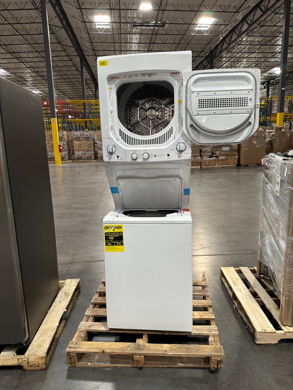 Photo 10 of GE Electric Stacked Laundry Center with 2.3-cu ft Washer and 4.4-cu ft Dryer