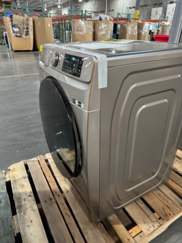 Photo 9 of Samsung 4.5-cu ft High Efficiency Stackable Steam Cycle Smart Front-Load Washer (Champagne) ENERGY STAR