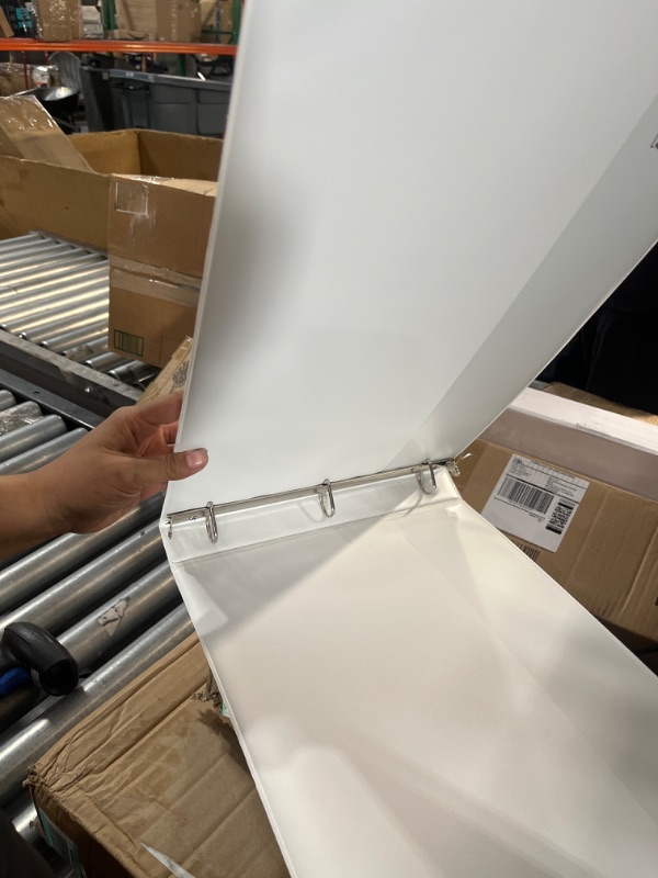 Photo 1 of Avery Heavy-Duty View 3 Ring Binder, 1" Slant Rings, Holds 11" x 17" Paper, 1 White Binder (72124)