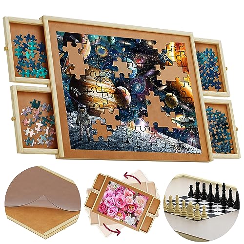 Photo 1 of 1000 Piece Jigsaw Puzzle Board 22in Rotating