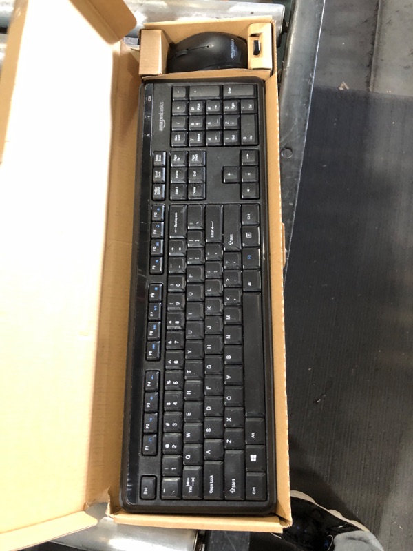 Photo 2 of Basics Wireless Computer Keyboard and Mouse Combo - Quiet and Compact - US Layout (QWERTY)
