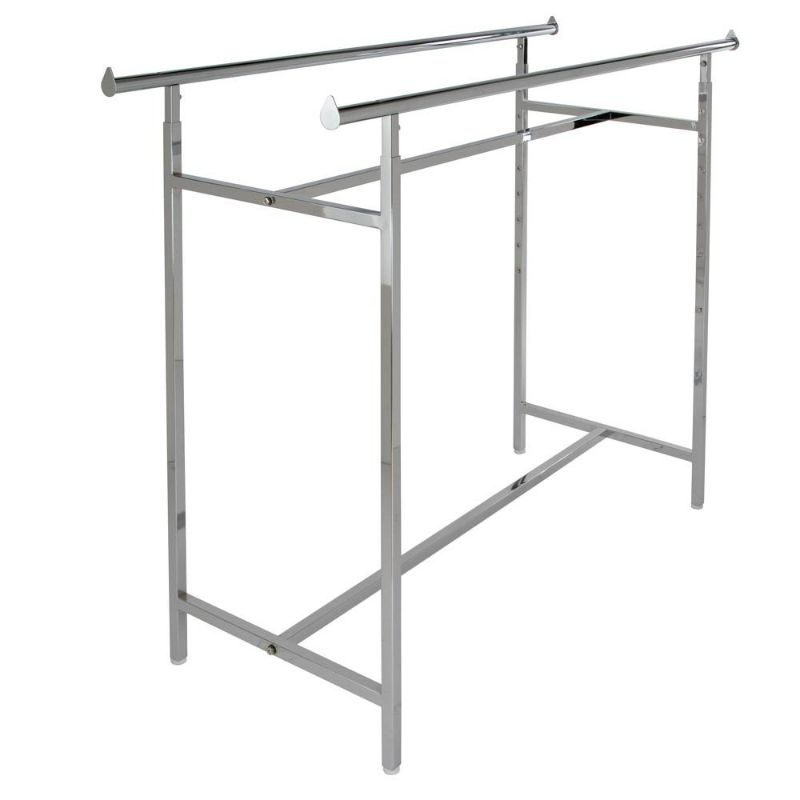 Photo 1 of ***NOT FUNCTIONAL - MISSING PARTS - CANNOT BE ASSEMBLED***
Adjustable Double Bar Clothing Rack