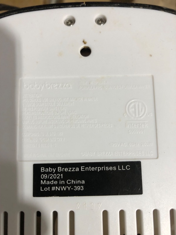 Photo 5 of *POWERS ON* *SEE NOTES* Baby Brezza Formula Pro Advanced Formula Dispenser Machine 