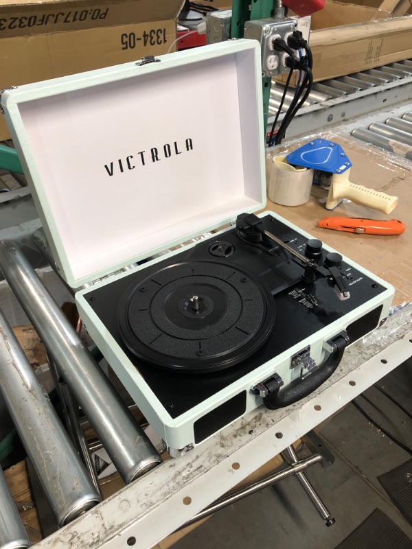 Photo 2 of Victrola Vintage 3-Speed Bluetooth Portable Suitcase Record Player