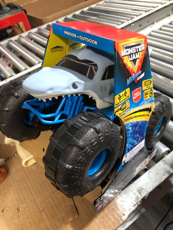 Photo 3 of **missing controller**Monster Jam, Official Megalodon Storm All-Terrain Remote Control Monster Truck Toy Vehicle