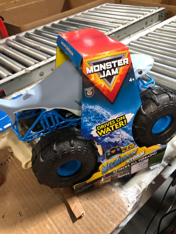 Photo 2 of **missing controller**Monster Jam, Official Megalodon Storm All-Terrain Remote Control Monster Truck Toy Vehicle